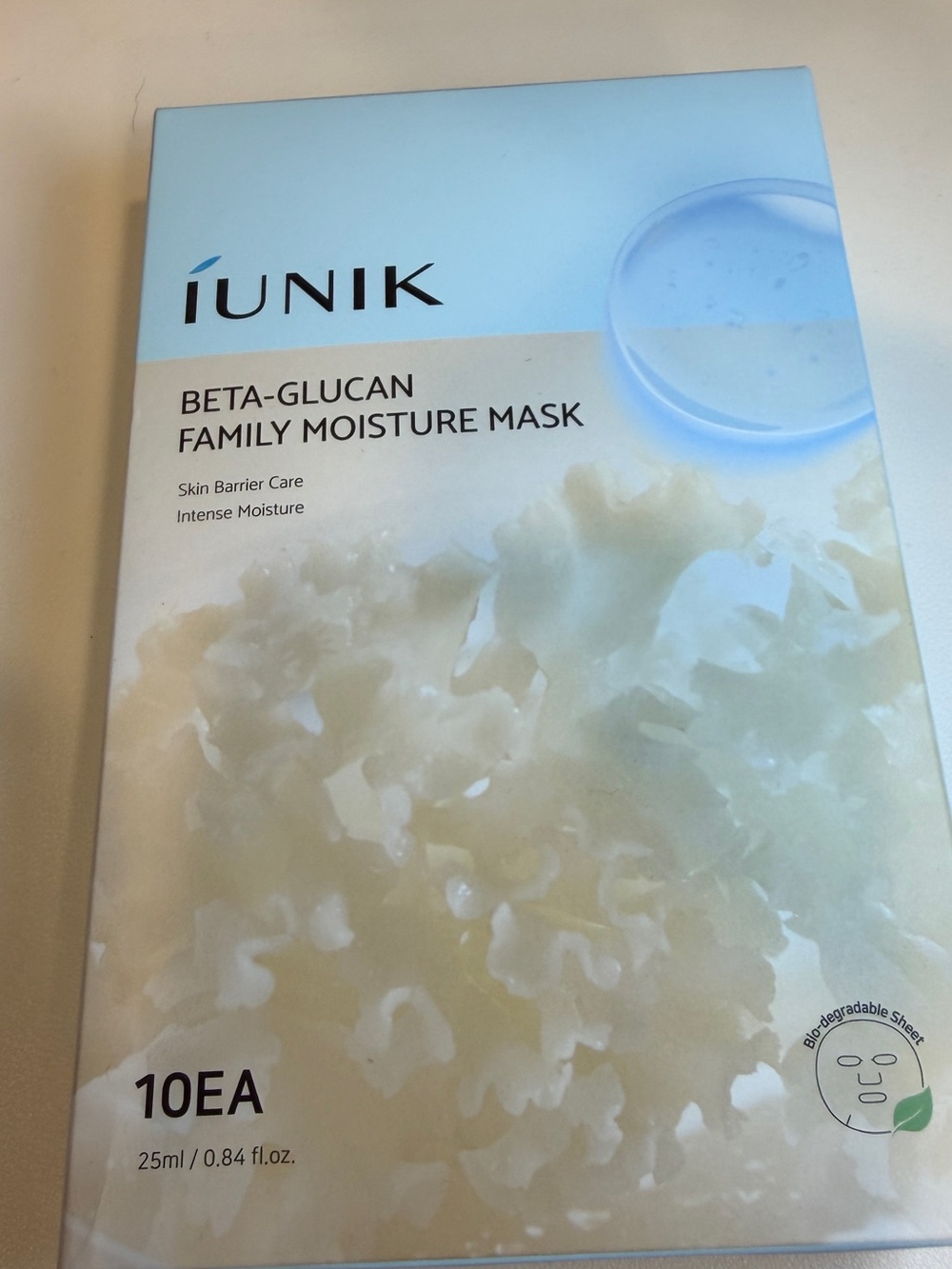 iunik Beta-Glucan Family Moisture Mask 10EA Skin Barrier Care 25ml
